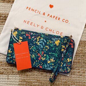 BNWT Pencil Paper & Co x Neely & Chloe Wallet Bag /Travel Clutch/Wristlet
